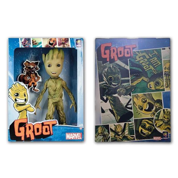 Imagem de Boneco Heróis Marvel Figura De Ação Gigante Articulado Groot