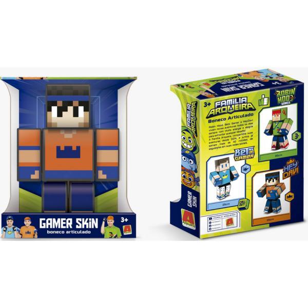 Imagem de Boneco HeyDavi Gamer-Família Arqueira-Pequeno-25cm-Minecraft