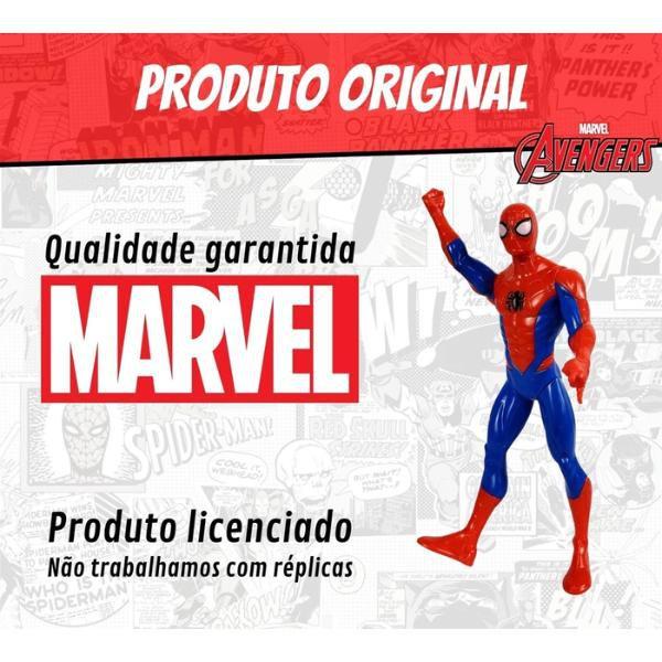 Imagem de Boneco Homem Aranha 22cm Marvel Os Vingadores Brinquedo