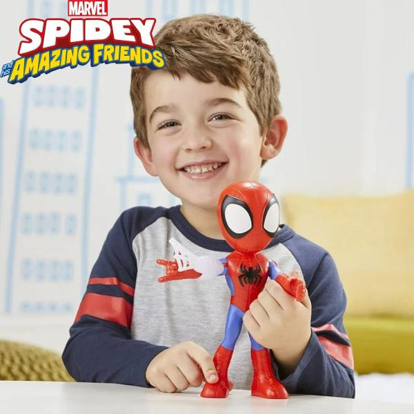 Imagem de Boneco Homem Aranha 23cm Spidey Amazing Friends Hasbro F3986