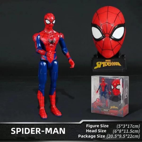 Imagem de Boneco Homem-Aranha Articulado com Máscara Decorativa