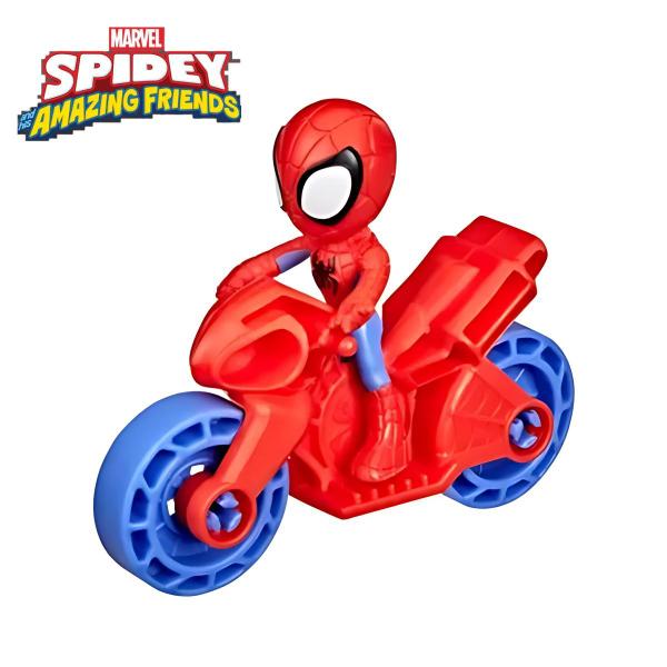 Imagem de Boneco Homem Aranha com Moto Spidey And His Amazing Friends - Hasbro