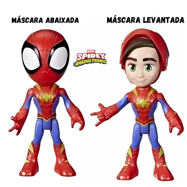 Imagem de Boneco Homem Aranha E Dino Ghostasaurus Spidey e Seus Amigos Marvel - Hasbro 