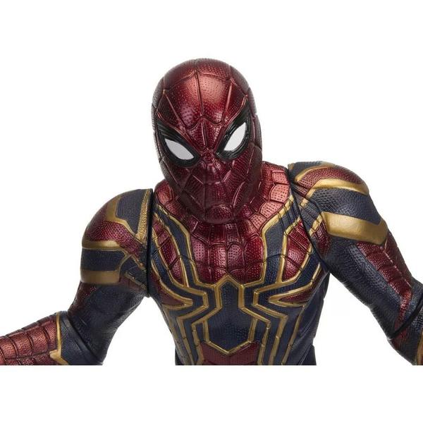 Imagem de Boneco Homem Aranha Iron Spider Guerra Infinita Articulado 50Cm Original 562 Marvel Vingadores