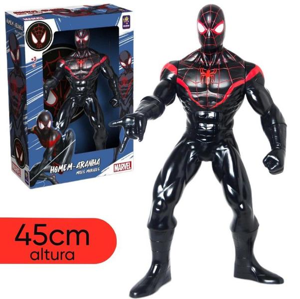 Imagem de Boneco Homem Aranha Miles Morales 45cm Mimo Toys 1201