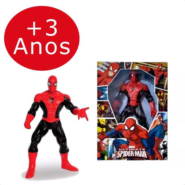 Imagem de Boneco Homem Aranha Ultimate Revolution 50Cm Articulado Nos BraçosPernas E Cintura +De 3 Anos Mimo T