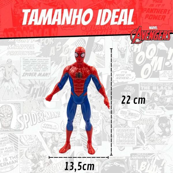 Imagem de Boneco Homem Aranha Vingadores Marvel Articulado 22Cm