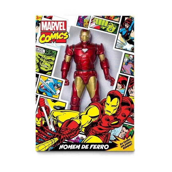 Imagem de Boneco Homem de Ferro Marvel Comics Mimo grande 45 Cm Articulado