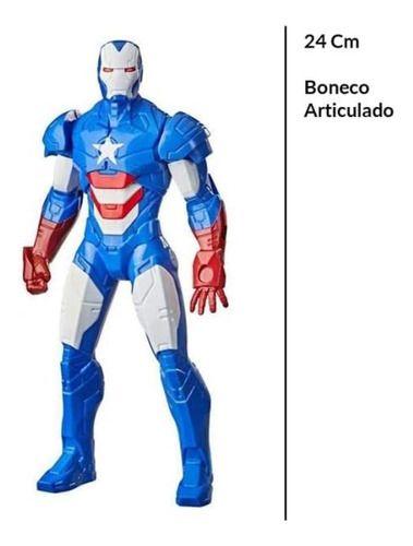 Imagem de Boneco Homem De Ferro Patriota 24cm Olympus Hasbro F0777