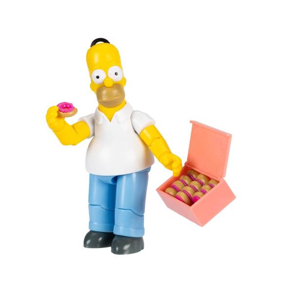 Imagem de Boneco Homer de 12cm com Caixa de Donuts - Os Simpsons