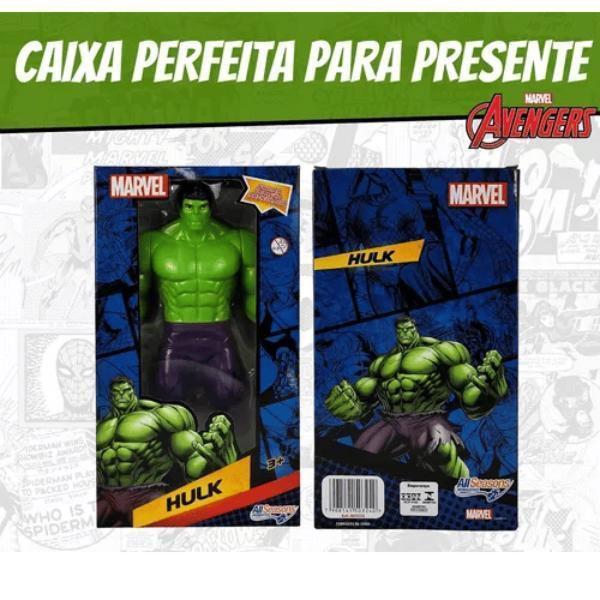 Imagem de Boneco Hulk Articulado 22Cm Marvel Os Vingadores Brinquedo