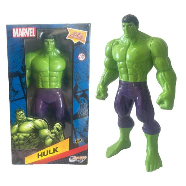 Imagem de Boneco Hulk Brinquedo Marvel Vingadores Articulado Grande