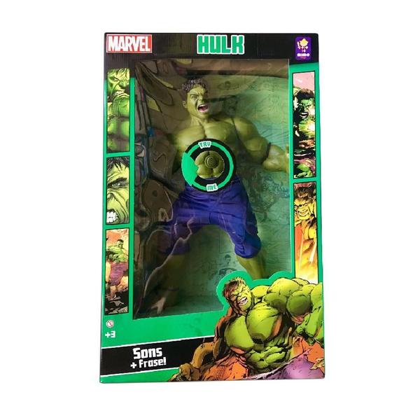 Boneco Hulk Gigante Com 10 Sons Marvel Mimo 0581 Imagem de Boneco Hulk Gigante Com 10 Sons Marvel Mimo 0581