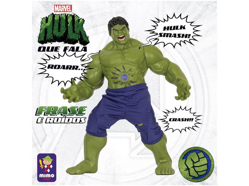 Imagem de Boneco Hulk Marvel Mimo Toys