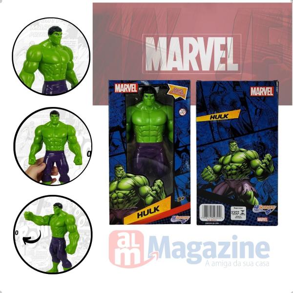 Imagem de Boneco Hulk  Marvel Vingadores Articulado Figura De Ação 23cm