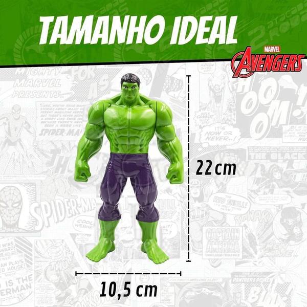 Imagem de Boneco Hulk Vingadores Marvel Avengers Articulado 22Cm