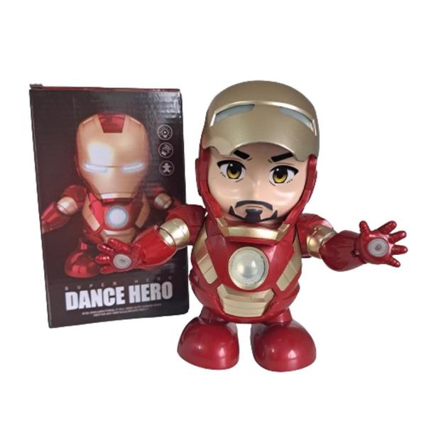 Imagem de Boneco Iron Man Dance Hero Incrível com Luzes que Brilham
