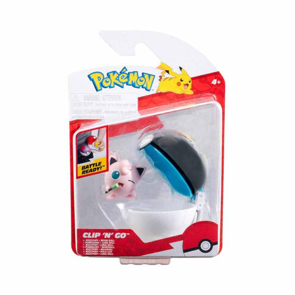 Boneco Jigglypuff com Pokébola Moon - Pokémon Imagem de Boneco Jigglypuff com Pokébola Moon - Pokémon