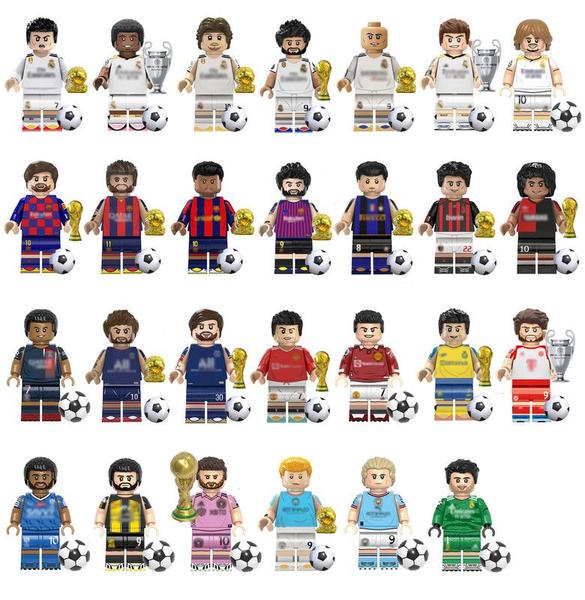 Boneco jogador futebol blocos de montar escolha - BLOCO DE MONTAR Imagem de Boneco jogador futebol blocos de montar escolha