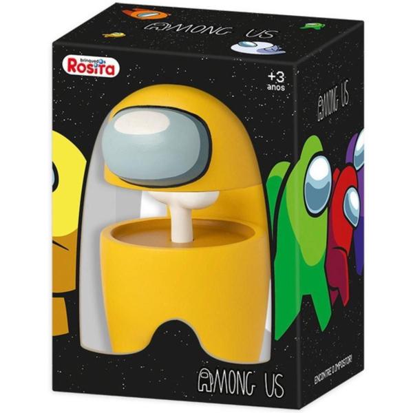 Imagem de Boneco Jogo Among Us Amarelo Impostor  12cm Original Rosita