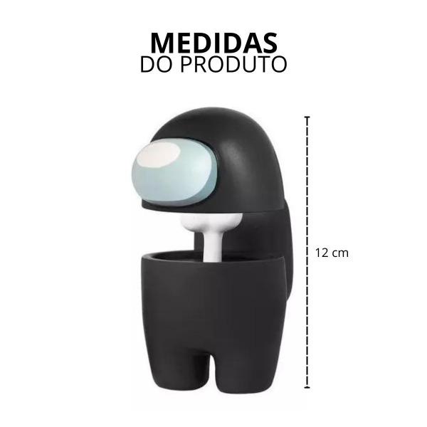 Imagem de Boneco Jogo Among Us Vinil Preto 12cm  - Rosita