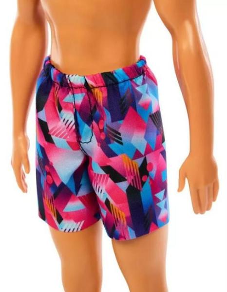 Boneco Ken Praia + Barbie Praia Morena Maiô Azul Mattel Imagem de Boneco Ken Praia + Barbie Praia Morena Maiô Azul Mattel