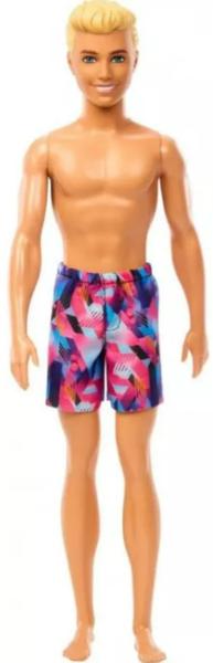 Boneco Ken Praia + Barbie Praia Morena Maiô Azul Mattel Imagem de Boneco Ken Praia + Barbie Praia Morena Maiô Azul Mattel