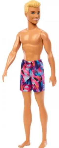 Boneco Ken Praia + Barbie Praia Morena Maiô Azul Mattel Imagem de Boneco Ken Praia + Barbie Praia Morena Maiô Azul Mattel