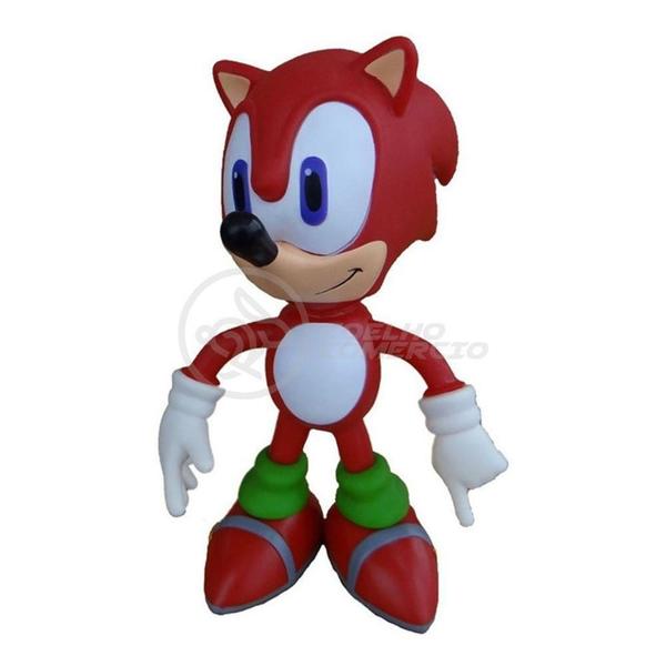Boneco Knuckles The Echidna Grande Super Size 23Cm - Sonic - TIKTOYS Imagem de Boneco Knuckles The Echidna Grande Super Size 23Cm - Sonic