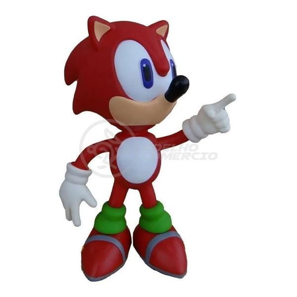 Boneco Knuckles The Echidna Grande Super Size 23Cm - Sonic - TIKTOYS Imagem de Boneco Knuckles The Echidna Grande Super Size 23Cm - Sonic