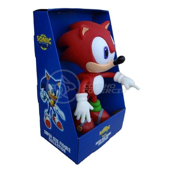 Boneco Knuckles The Echidna Grande Super Size 23Cm - Sonic - TIKTOYS Imagem de Boneco Knuckles The Echidna Grande Super Size 23Cm - Sonic