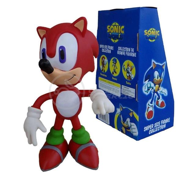 Boneco Knuckles The Echidna Grande Super Size 23Cm - Sonic - TIKTOYS Imagem de Boneco Knuckles The Echidna Grande Super Size 23Cm - Sonic