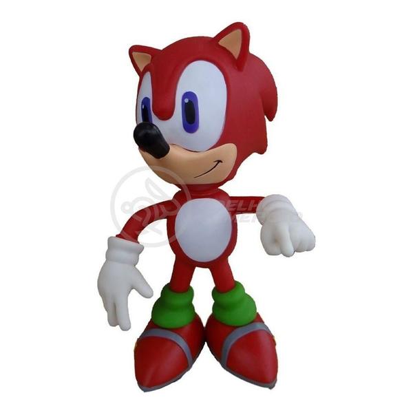 Boneco Knuckles The Echidna Grande Super Size 23Cm - Sonic - TIKTOYS Imagem de Boneco Knuckles The Echidna Grande Super Size 23Cm - Sonic