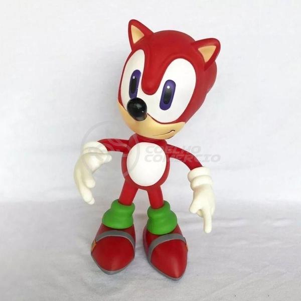 Boneco Knuckles The Echidna Grande Super Size 23Cm - Sonic - TIKTOYS Imagem de Boneco Knuckles The Echidna Grande Super Size 23Cm - Sonic