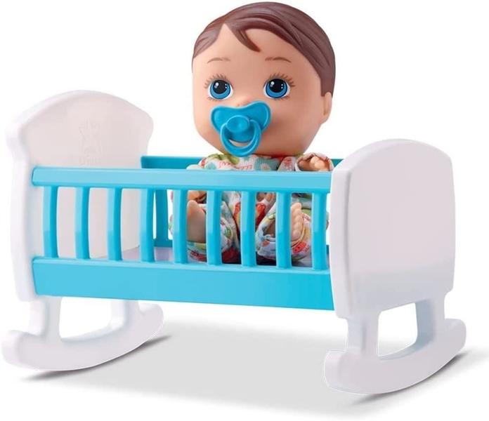 Imagem de Boneco Little Dolls Bercinho Menino Com Chupeta - Divertoys