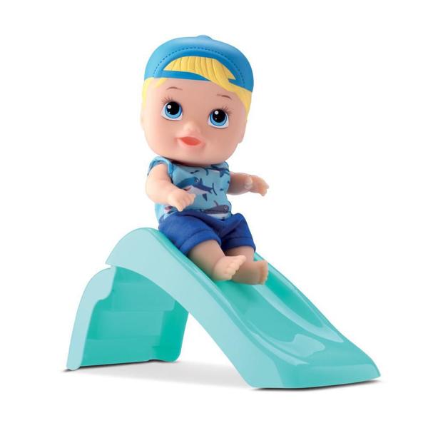 Imagem de Boneco Little Dolls Playground Menino Com Escorregador