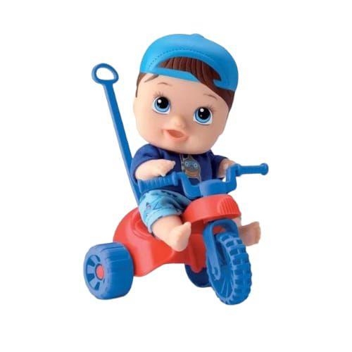 Imagem de Boneco Little Dolls Playground Triciclo Menino - Ref 8111 - Divertoys