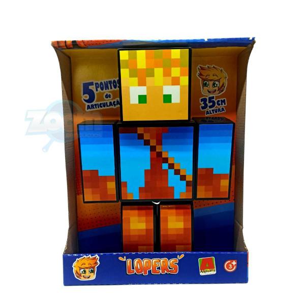 Boneco Lopers Youtuber Minecraft - 25Cm - Algazarra Imagem de Boneco Lopers Youtuber Minecraft - 25Cm