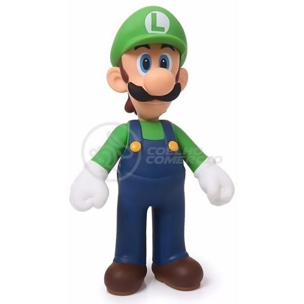 Imagem de Boneco Luigi Grande Super Size 23Cm - Super Mario