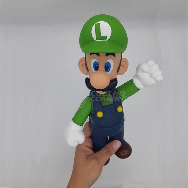 Imagem de Boneco Luigi Grande Super Size 23Cm - Super Mario