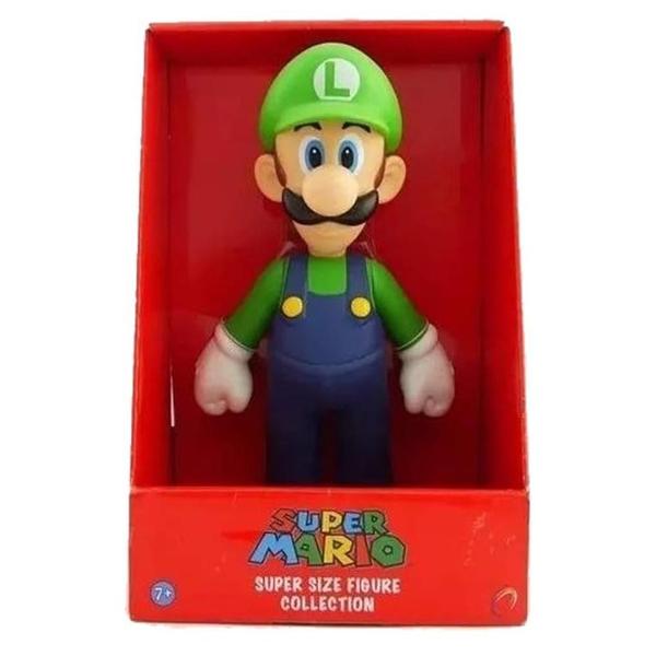 Imagem de Boneco Luigi PVC 23cm - Super Mario Collection