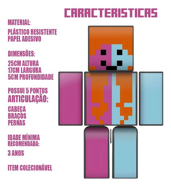 Imagem de Boneco Mana Turma do Problems MineCraft Articulado Youtuber