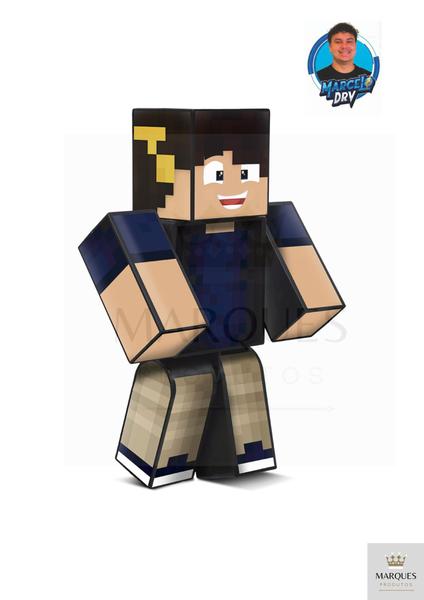 Imagem de Boneco Marcelo DRV 35 cm Minecraft Original