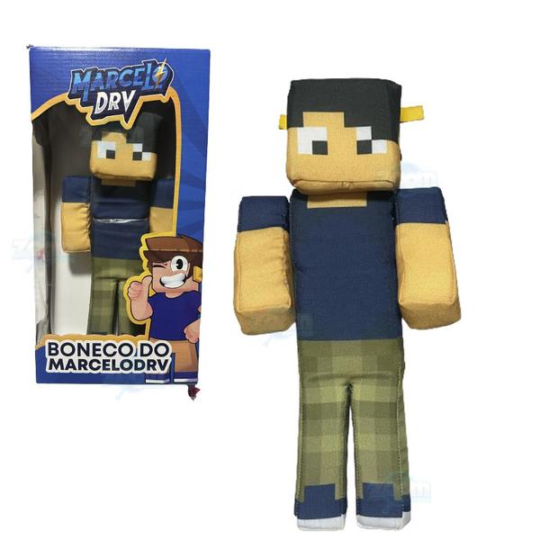 Imagem de Boneco Marcelodrv Minecraft Streamers 35 Cm Jogo Lançamento