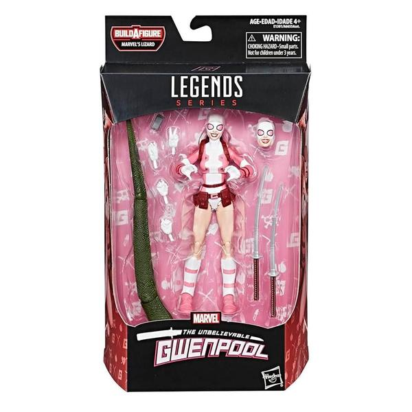 Imagem de Boneco Marvel Legends Gwenpool 15 cm HQs Deadpool Homem Aranha 6  polegadas BAF Marvel's Lagarto Figura de Ação Hasbro