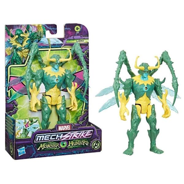 Imagem de Boneco Marvel Mech Strike Monster Hunters Loki F4804 Hasbro