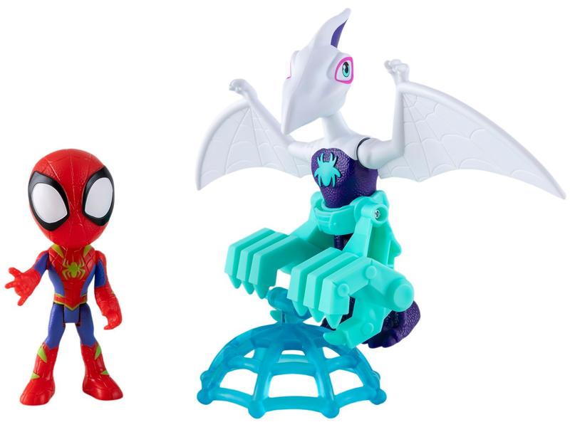 Boneco Marvel Spidey e Seus Amigos Espetaculares - Dino-Webs Ghostasaurus & Spidey Hasbro Imagem de Boneco Marvel Spidey e Seus Amigos Espetaculares