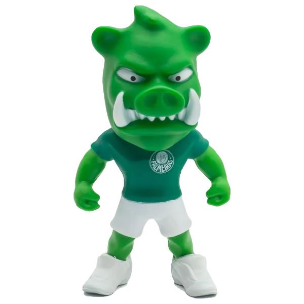 Imagem de Boneco Mascote Palmeiras Porco Gobatto De Futebol Oficial Fut Toy Verdão Licenciado Modelo Articulado