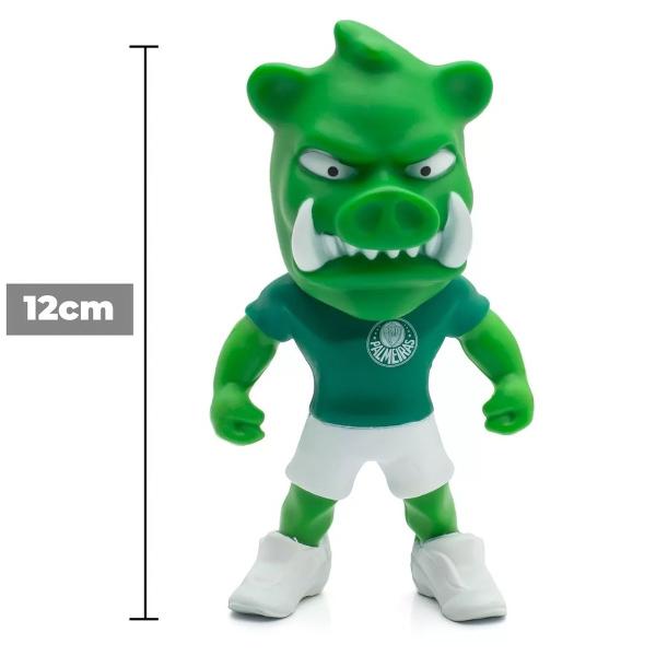 Imagem de Boneco Mascote Palmeiras Porco Gobatto De Futebol Oficial Fut Toy Verdão Licenciado Modelo Articulado