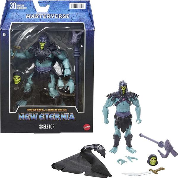 Imagem de Boneco Master of Universe New Eternia 17cm Skeletor Mattel